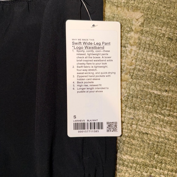 NWT Lululemon Swift Wide Leg Pant Logo Band - Picture 9 of 13